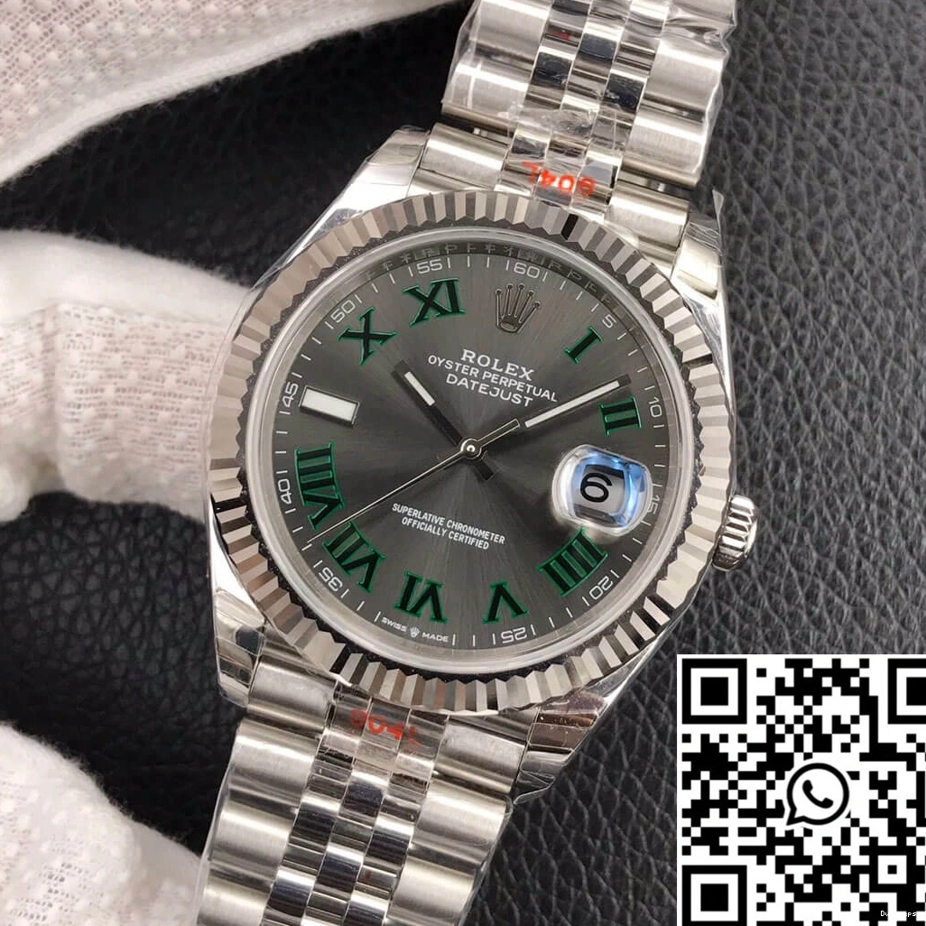 Steel Datejust EW Factory M126334-0022 Stainless Rolex 0402